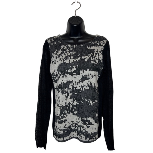 Marget O'leary Abstract Print Wool Blend Sweater Size Small - Picture 1 of 6